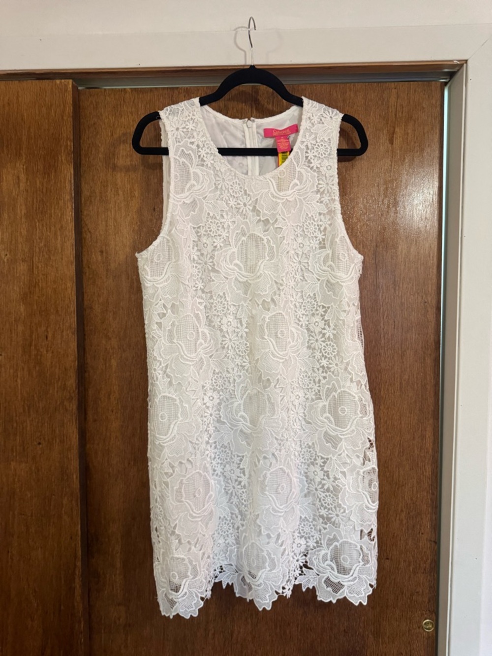 Catherine Malandrino White Floral Lace Mini Dress